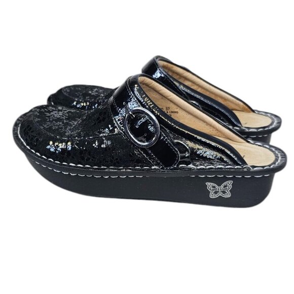 Alegria Womens Seville Leather Comfort Clogs, Mules, Slip On, Black 37/ US 7 - Picture 6 of 8